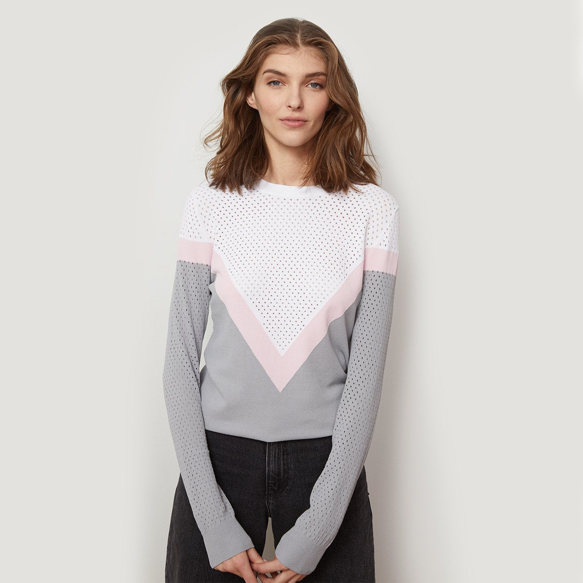 Autumn cashmere clearance colorblock sweater