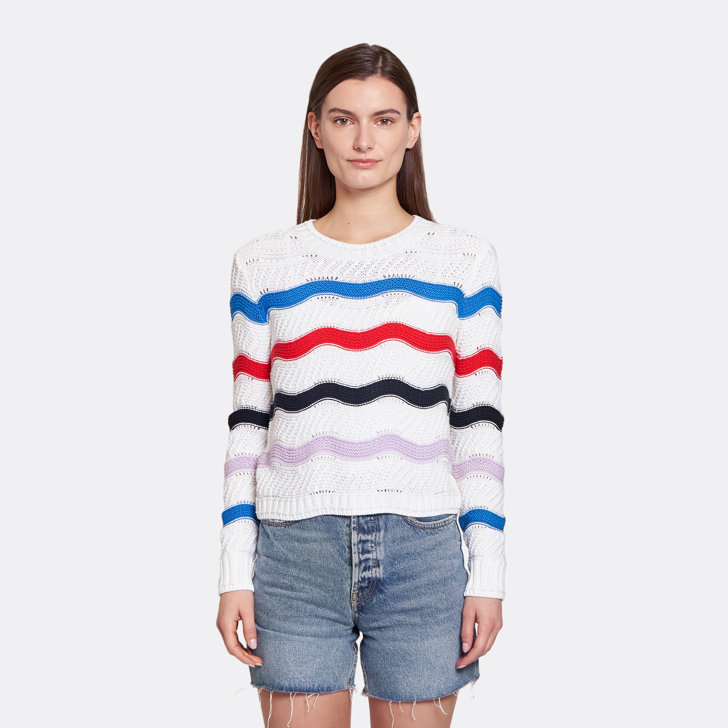 Autumn cashmere striped sweater best sale