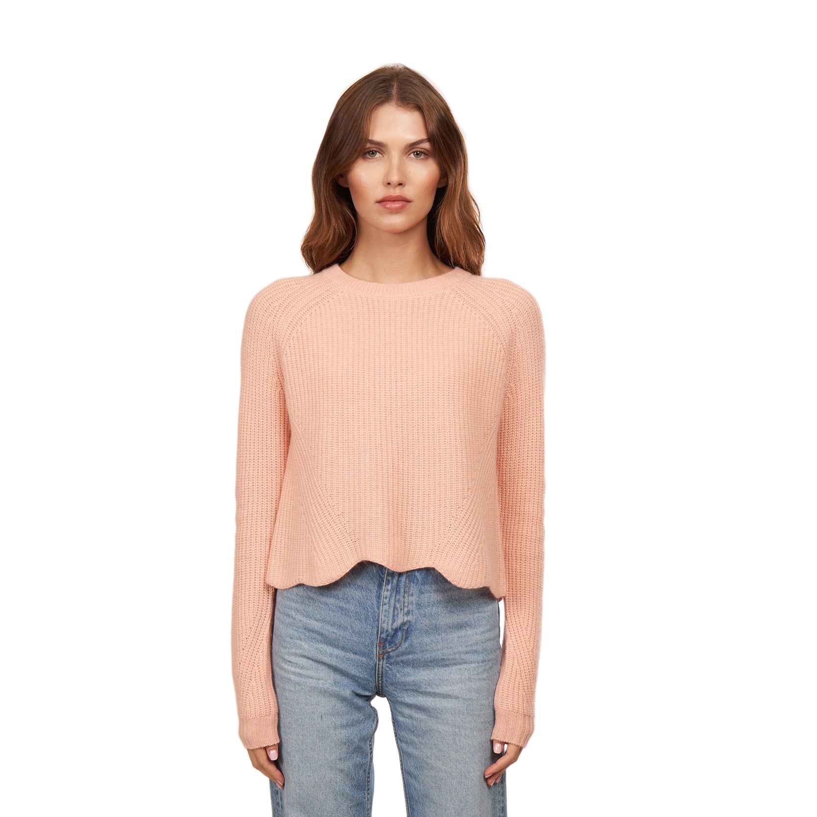 Cashmere authentic scalloped sweater