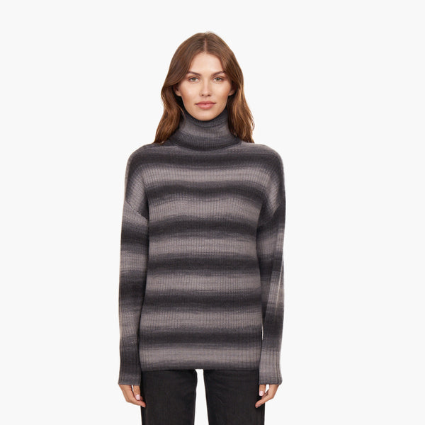 Autumn Cashmere tie dye turtleneck factory sweater