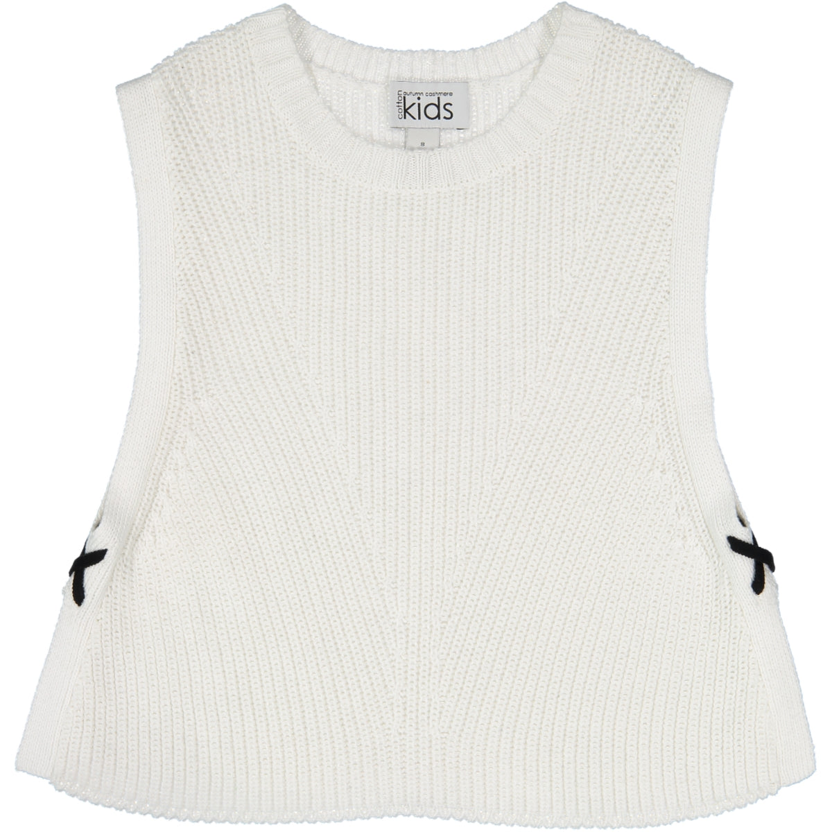 Tabard with Contrasting X Side Stitches Autumn Cashmere