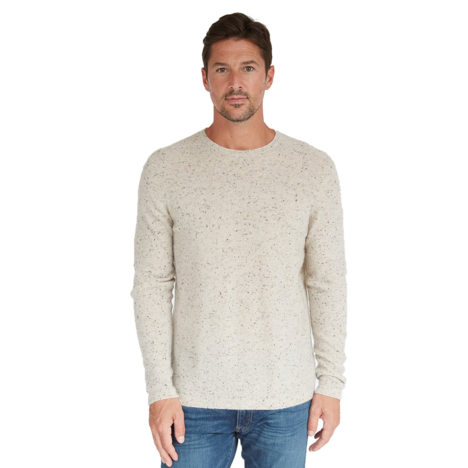 Men s Basic Crew Open Bottom Autumn Cashmere