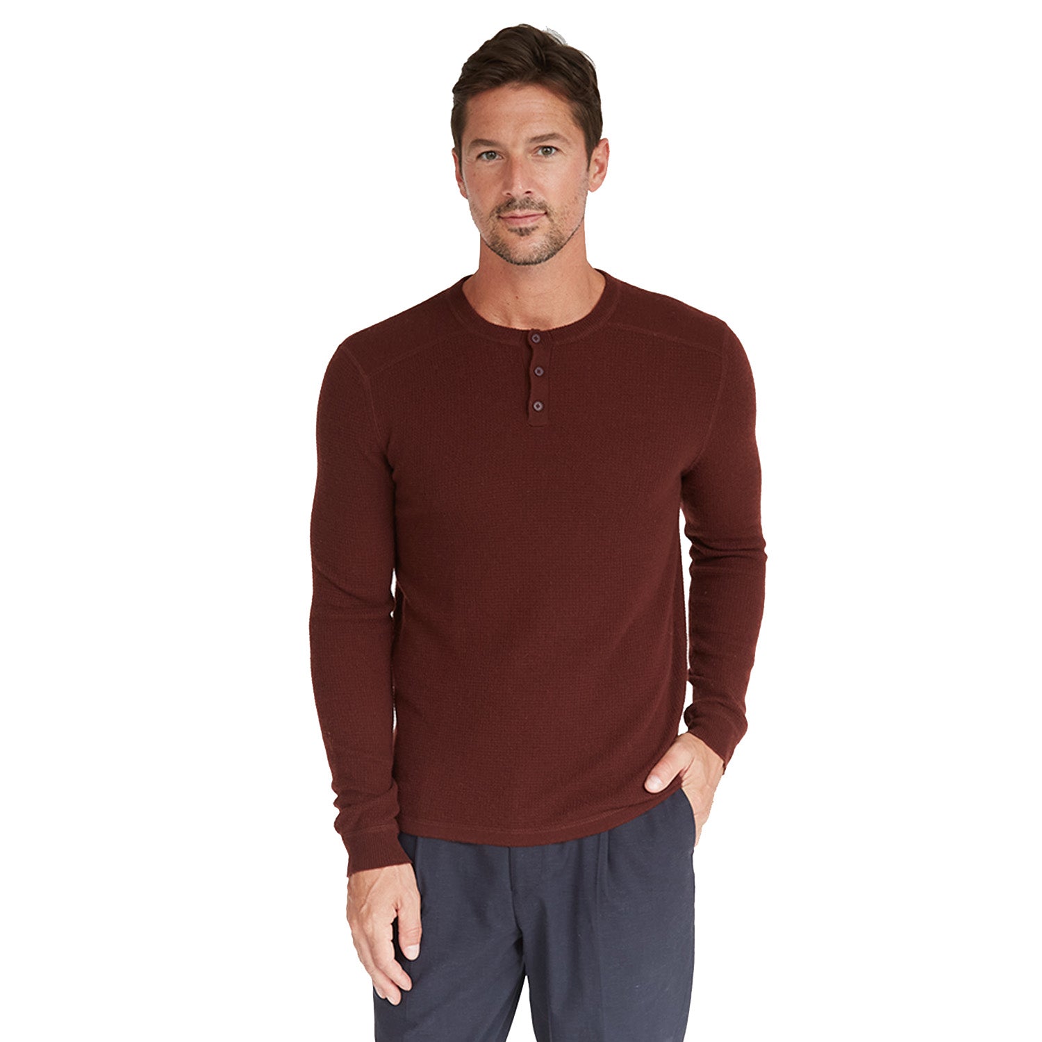 Thermal Henley with Yoke Autumn Cashmere